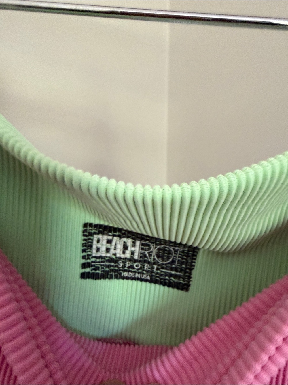 Beach Riot Sport Colorblock Ribbed Biker Shorts - Picture 3 of 4
